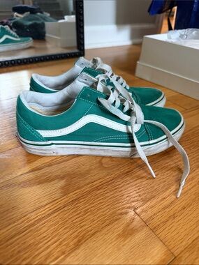 Vans Old Skool Sneakers - Green/White